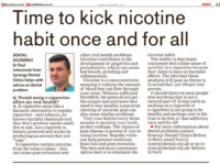 Time to kick nicotine habit once and for all