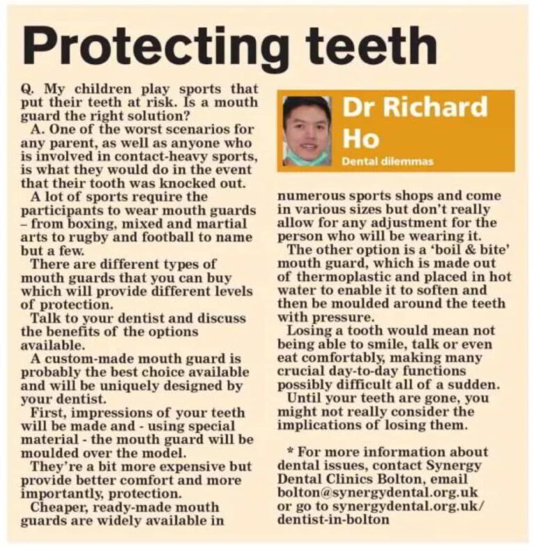 Ask The Experts-Protecting teeth