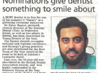 Nominations give dentist something to smile about